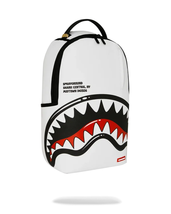 SHARK CENTRAL BUBBLE SHARK (WHT) BACKPACK