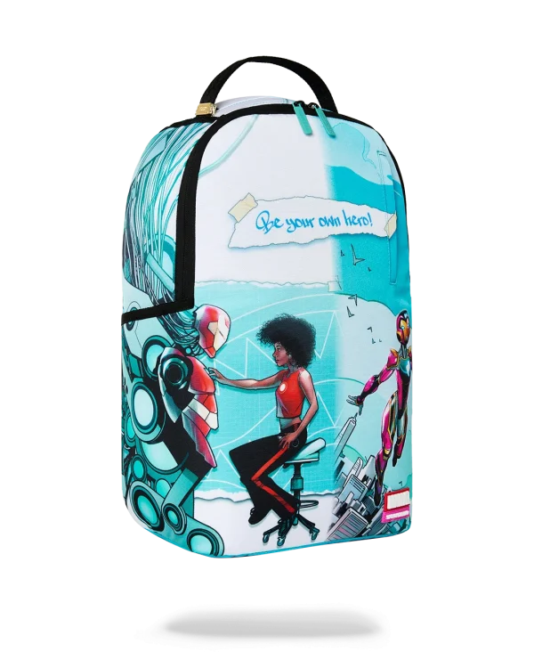 MARVEL IRON HEART OFFICIAL COLLAB - BE YOUR OWN HERO BACKPACK