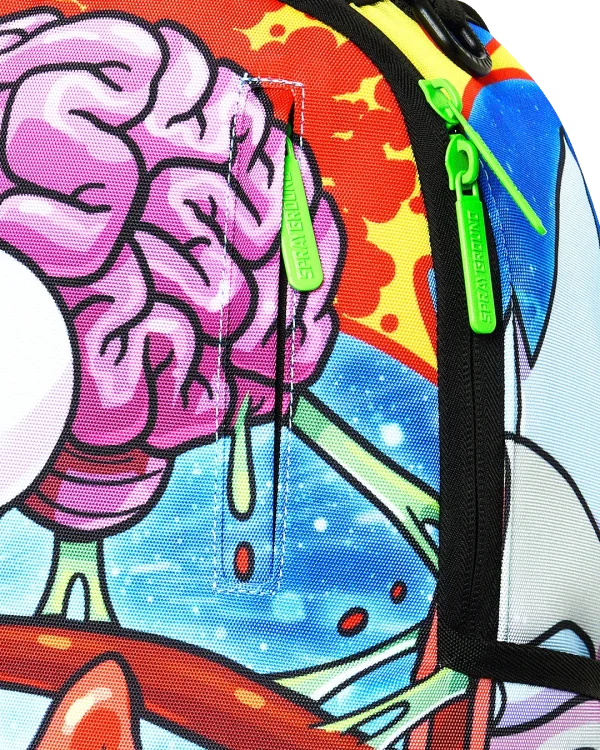 RICK AND MORTY SPLIT RICK HEAD GUTS BACKPACK