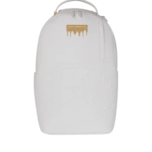 GOLD BRICK LUXE WHITE BACKPACK