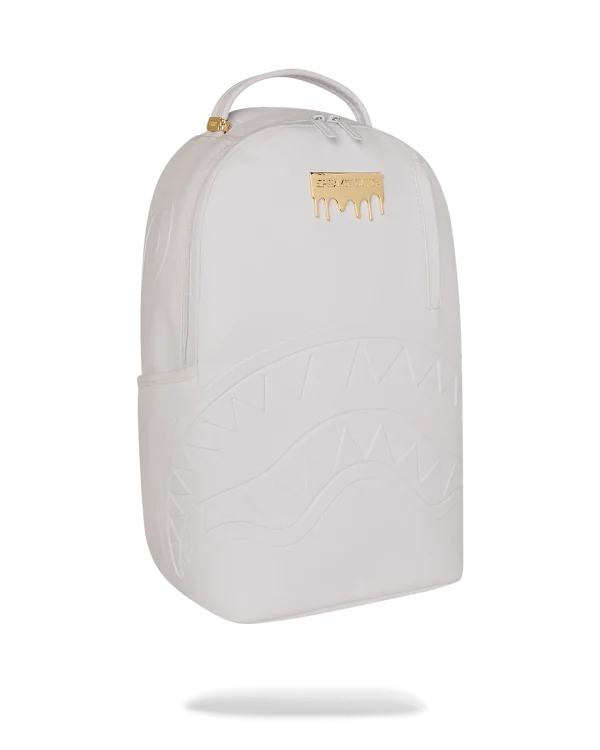 GOLD BRICK LUXE WHITE BACKPACK