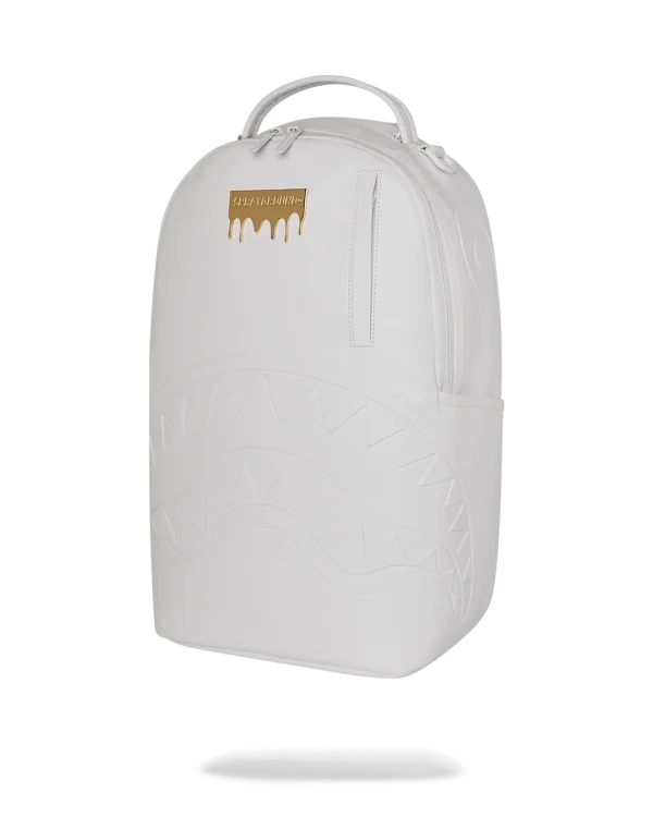 GOLD BRICK LUXE WHITE BACKPACK