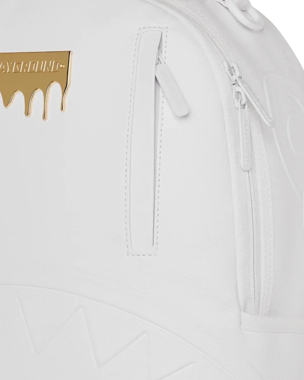 GOLD BRICK LUXE WHITE BACKPACK