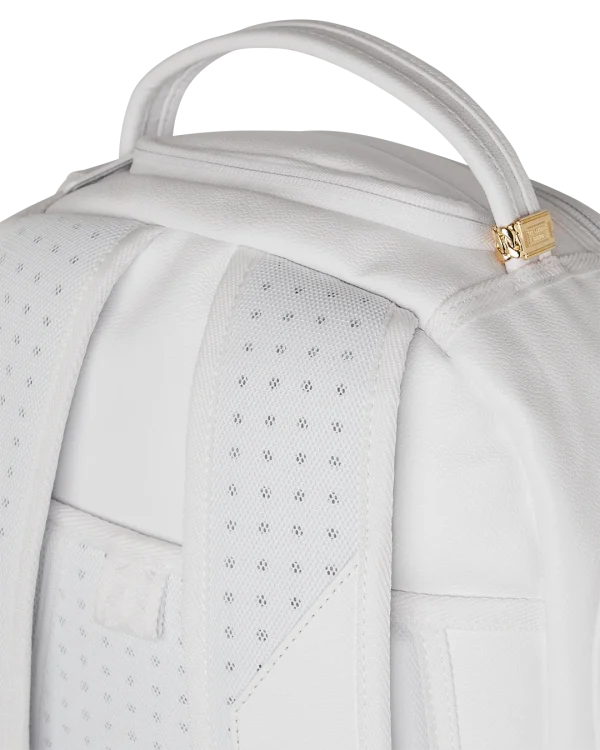 GOLD BRICK LUXE WHITE BACKPACK