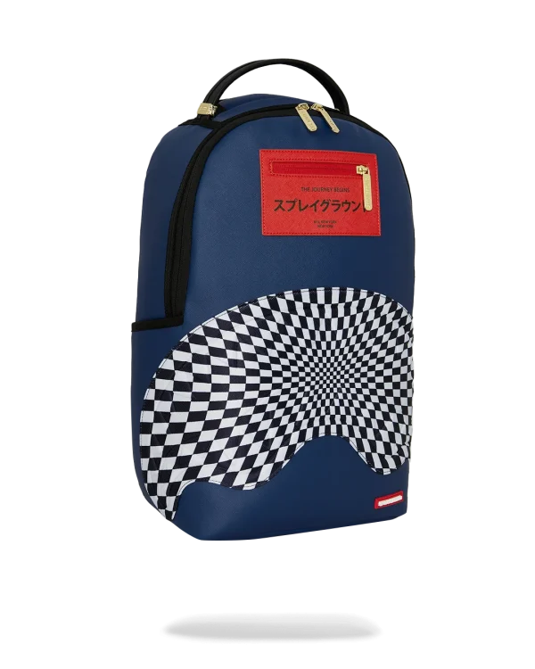 ICHIMATSU-MOY?? WARP CHECK SHARK BACKPACK