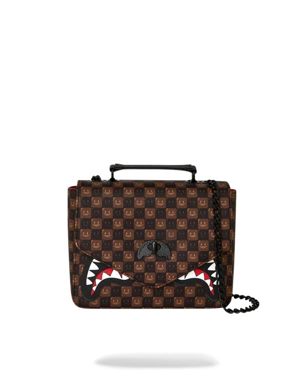SHARKS IN PARIS GRIN & GRIND HANDBAG