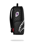 REVERSE MODE - PURPLE VELOUR TO BLACK CHECK BACKPACK