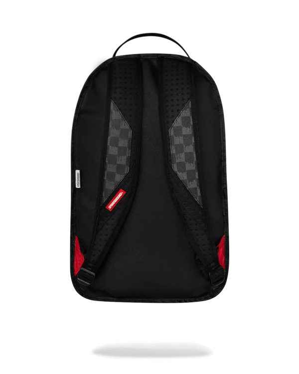 REVERSE MODE - PURPLE VELOUR TO BLACK CHECK BACKPACK