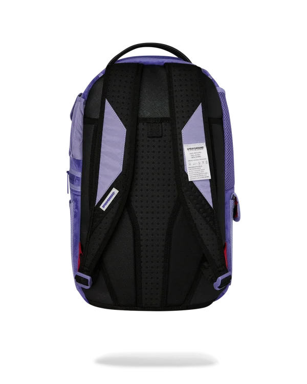 REVERSE MODE - PURPLE VELOUR TO BLACK CHECK BACKPACK