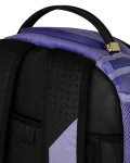 REVERSE MODE - PURPLE VELOUR TO BLACK CHECK BACKPACK