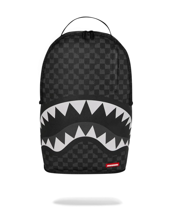 REVERSE MODE - PURPLE VELOUR TO BLACK CHECK BACKPACK