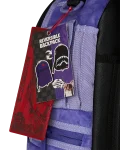 REVERSE MODE - PURPLE VELOUR TO BLACK CHECK BACKPACK