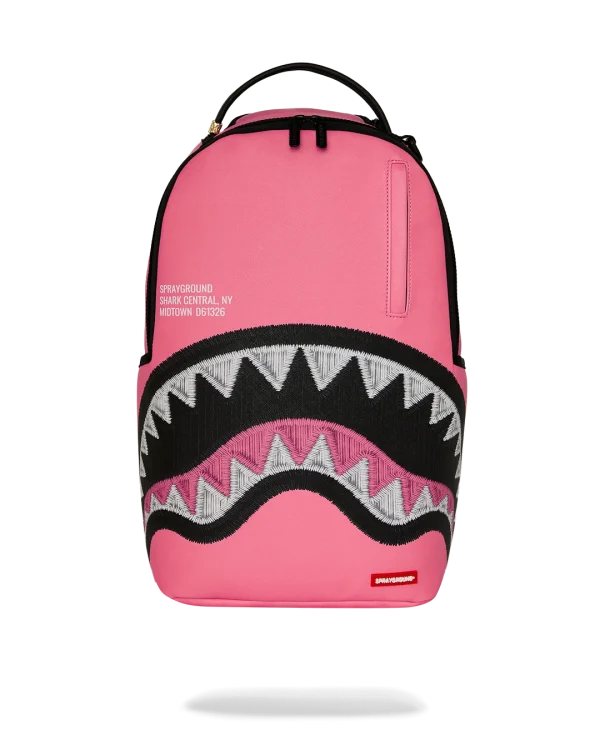 SHARK CENTRAL EMBROIDERED EFFECT BACKPACK