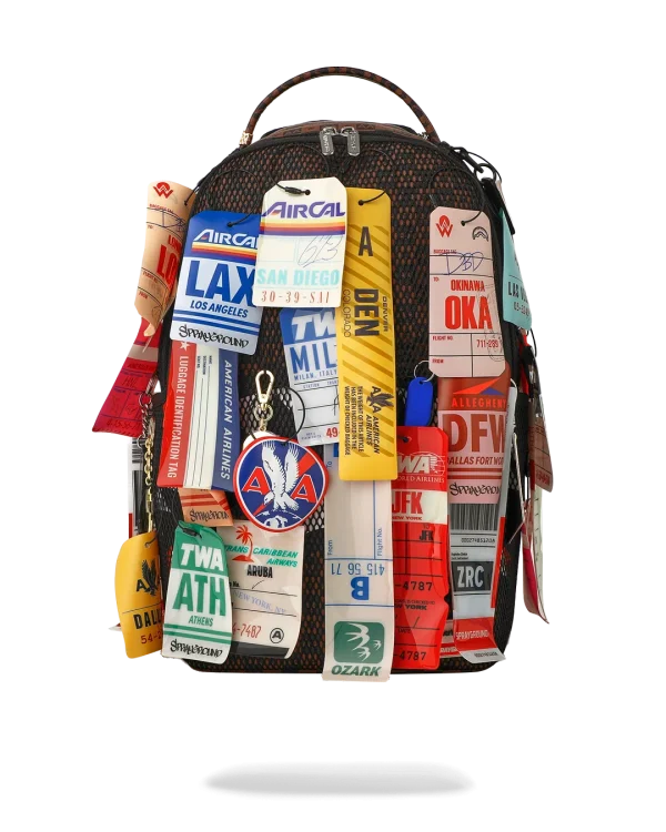 AMERICAN AIRLINES 100 YRS - TAGS ON TAGS BACKPACK