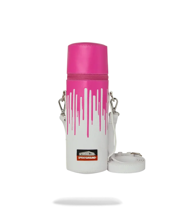 WYNWOOD WALLS COLLAB WATER BOTTLE OR SPRAYCAN HOLDER (WHT/PNK)