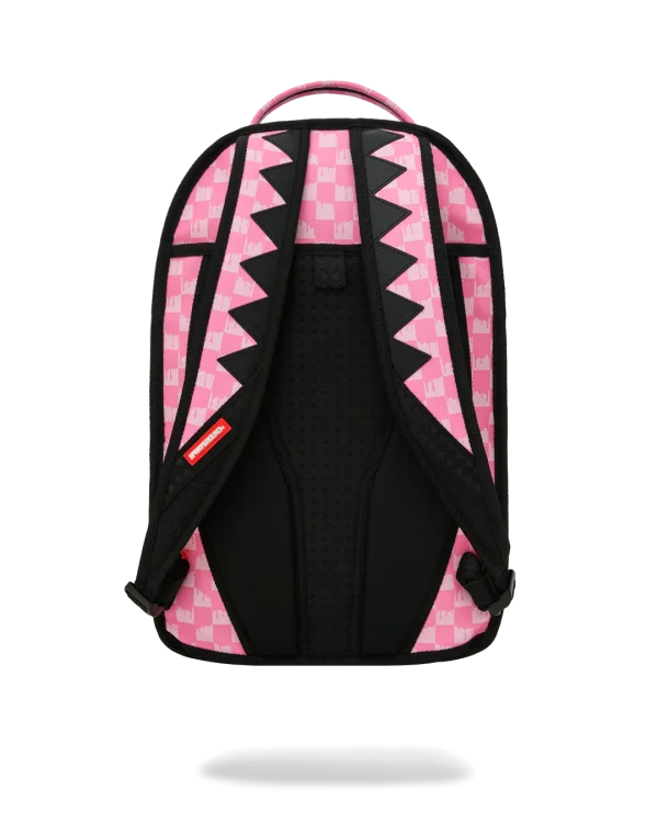 CLEAR DLX BACKPACK - CHECKED OUT (PINK DRIP)