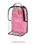 CLEAR DLX BACKPACK - CHECKED OUT (PINK DRIP)