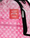 CLEAR DLX BACKPACK - CHECKED OUT (PINK DRIP)