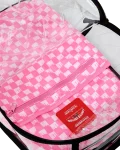 CLEAR DLX BACKPACK - CHECKED OUT (PINK DRIP)