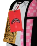CLEAR DLX BACKPACK - CHECKED OUT (PINK DRIP)