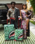 MAMA I MADE IT SHARKITECTURE HARDSHELL FULL-SIZE LUGGAGE
