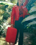 RED RIVIERA JETSETTER CARRY-ON LUGGAGE