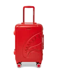MOLDED SHARKITECTURE RED HARDSHELL CARRY-ON LUGGAGE
