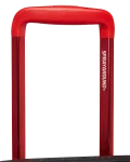 MOLDED SHARKITECTURE RED HARDSHELL CARRY-ON LUGGAGE