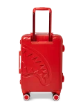 MOLDED SHARKITECTURE RED HARDSHELL CARRY-ON LUGGAGE