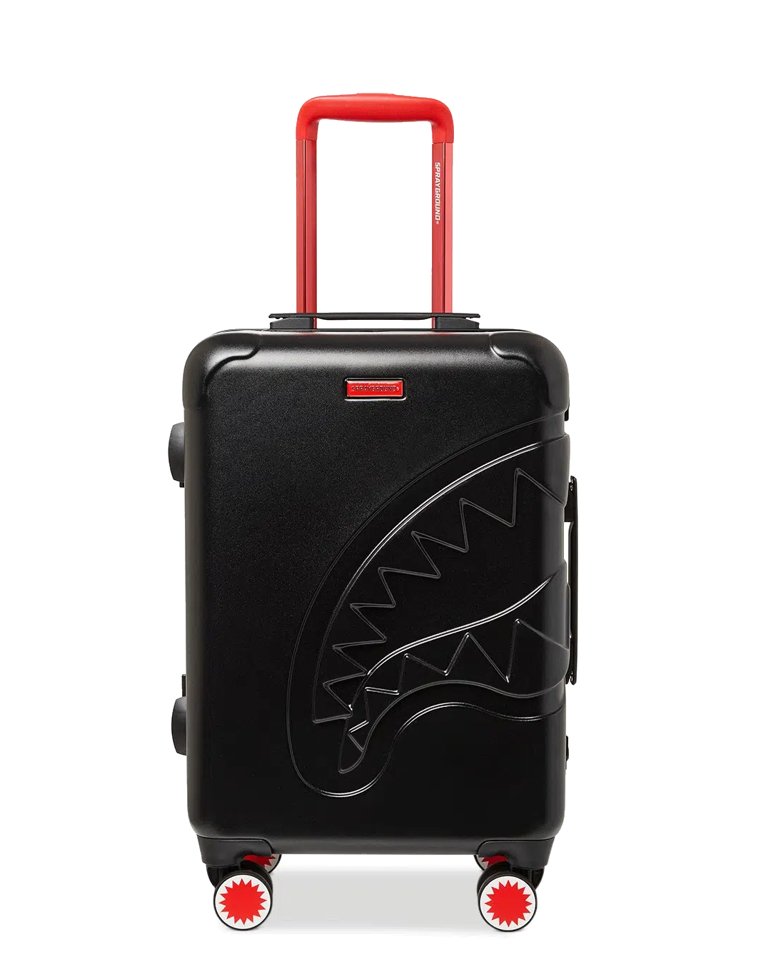 MOLDED SHARKITECTURE BLACK HARDSHELL CARRY-ON LUGGAGE