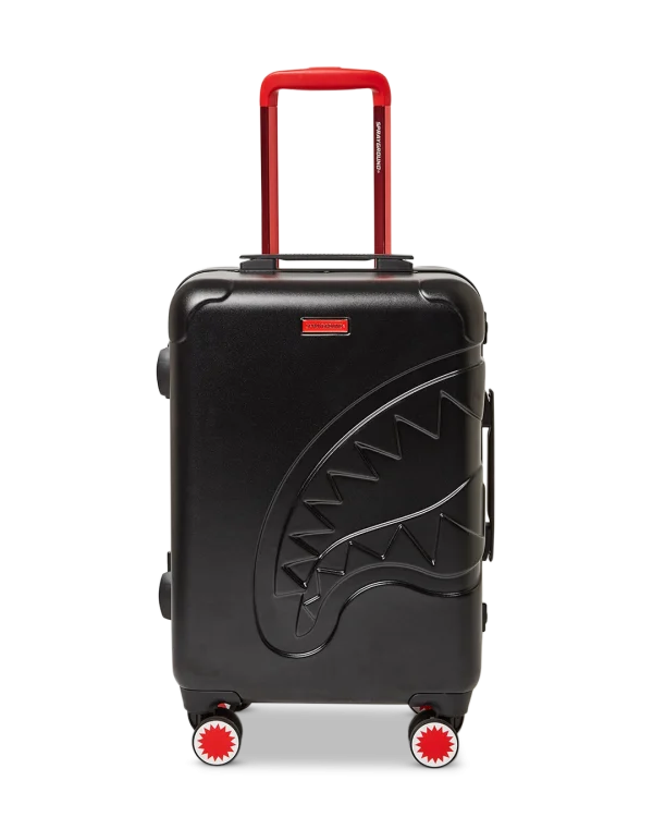 MOLDED SHARKITECTURE BLACK HARDSHELL CARRY-ON LUGGAGE