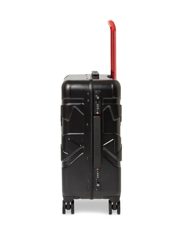 MOLDED SHARKITECTURE BLACK HARDSHELL CARRY-ON LUGGAGE