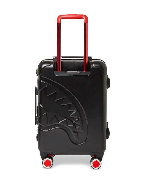 MOLDED SHARKITECTURE BLACK HARDSHELL CARRY-ON LUGGAGE