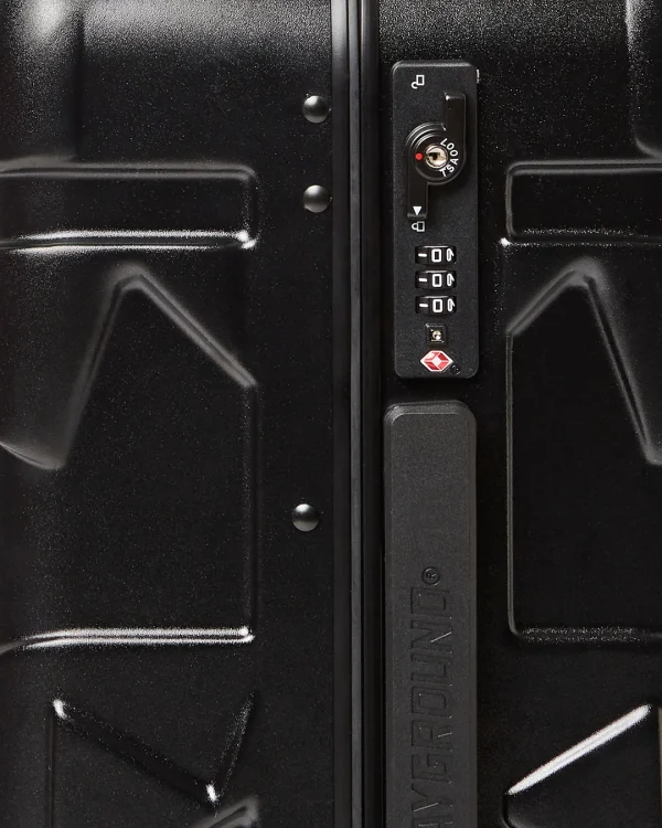 MOLDED SHARKITECTURE BLACK HARDSHELL CARRY-ON LUGGAGE
