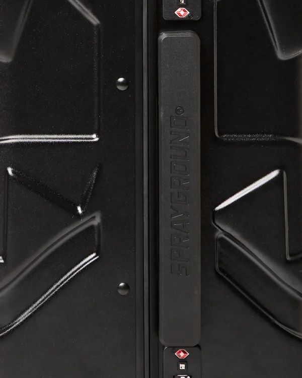 MOLDED SHARKITECTURE BLACK HARDSHELL CARRY-ON LUGGAGE