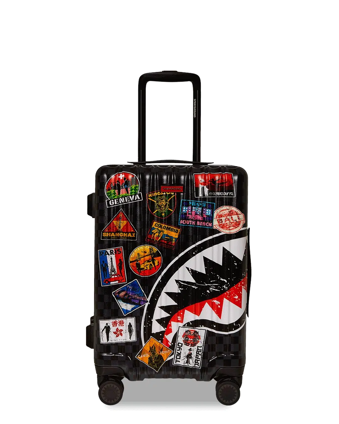 GLOBAL MOGUL UNLIMITED MILES SHARKNAUTICS HARDSHELL CARRY-ON LUGGAGE