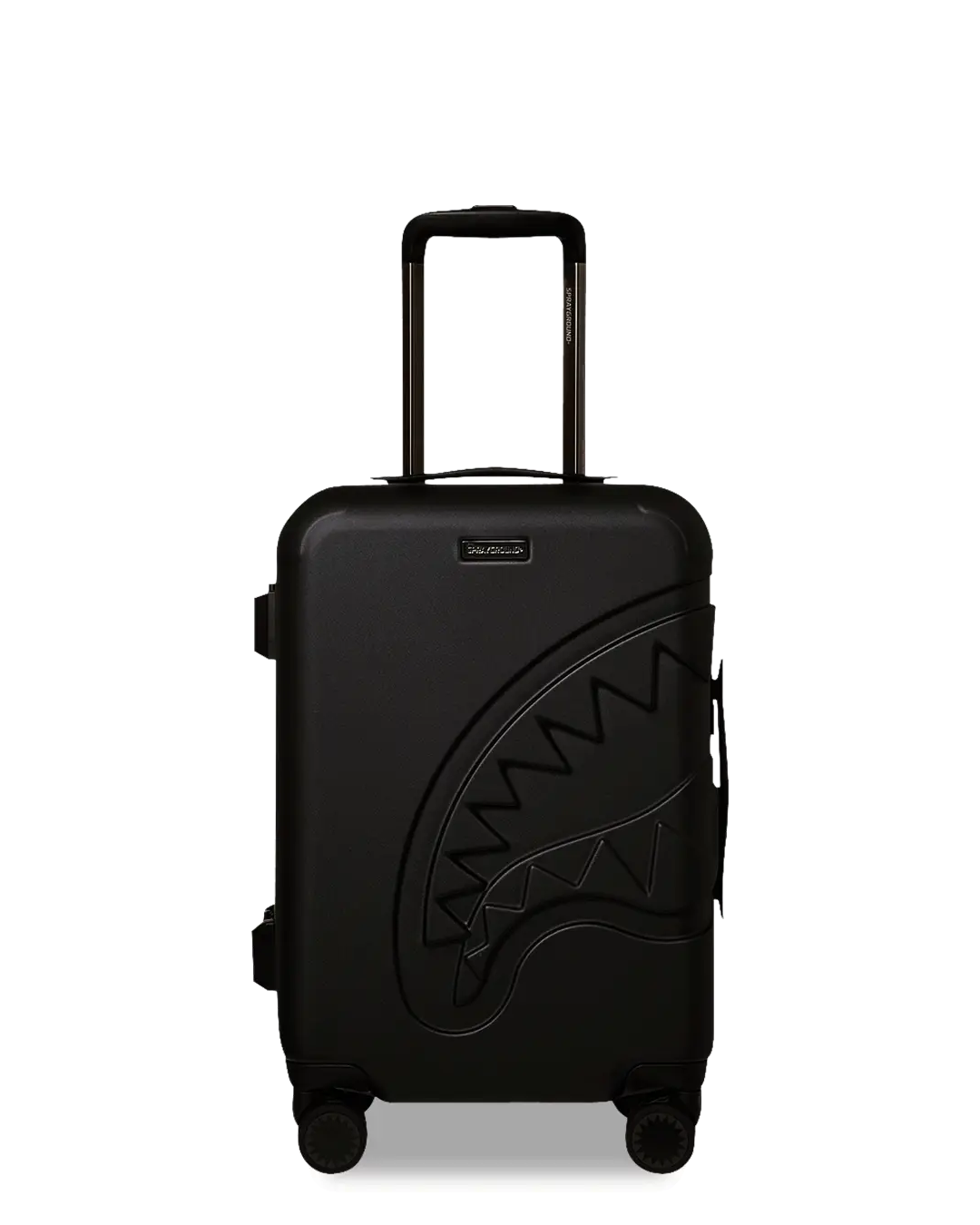 REALITY CHECK SHARKITECTURE CARRY-ON JETBLACK LUGGAGE (GUNMETAL HARDWARE)