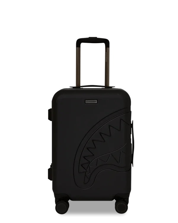REALITY CHECK SHARKITECTURE CARRY-ON JETBLACK LUGGAGE (GUNMETAL HARDWARE)