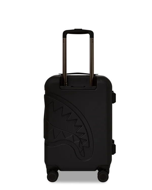 REALITY CHECK SHARKITECTURE CARRY-ON JETBLACK LUGGAGE (GUNMETAL HARDWARE)
