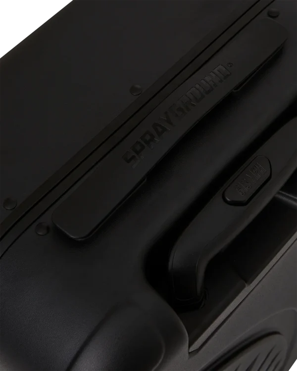 REALITY CHECK SHARKITECTURE CARRY-ON JETBLACK LUGGAGE (GUNMETAL HARDWARE)