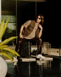 REALITY CHECK SHARKITECTURE CARRY-ON JETBLACK LUGGAGE (GUNMETAL HARDWARE)