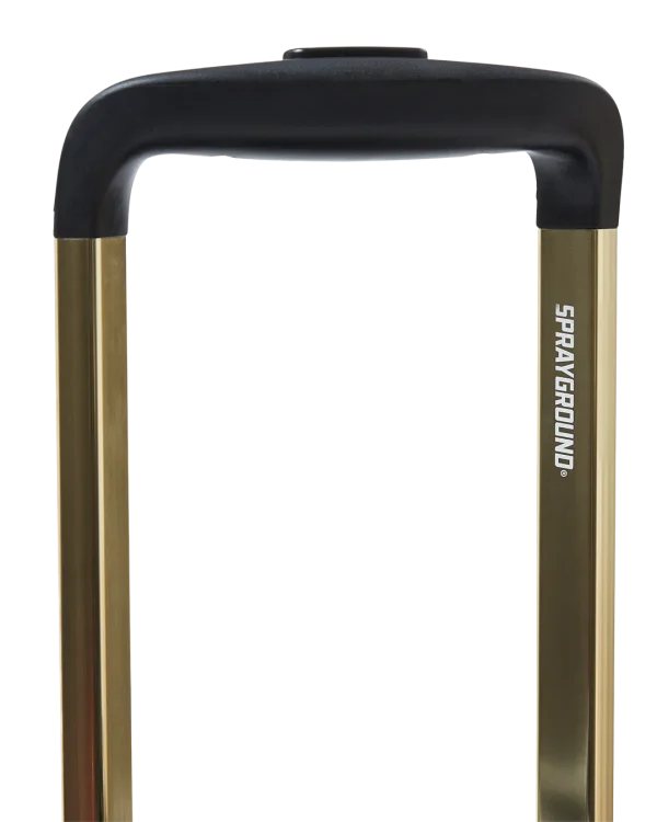 REALITY CHECK SHARKITECTURE CARRY-ON JETBLACK LUGGAGE (GOLD HARDWARE)