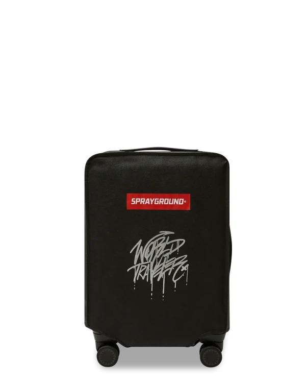 REALITY CHECK SHARKITECTURE CARRY-ON JETBLACK LUGGAGE (GOLD HARDWARE)