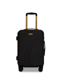 REALITY CHECK SHARKITECTURE CARRY-ON JETBLACK LUGGAGE (GOLD HARDWARE)