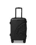 THE JOURNEY BEGINS SHARKITECTURE CARRY-ON LUGGAGE BLACK WITH EXTRA STICKERS