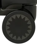 THE JOURNEY BEGINS SHARKITECTURE CARRY-ON LUGGAGE BLACK WITH EXTRA STICKERS