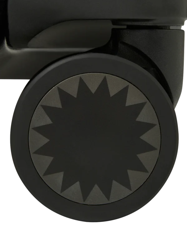 THE JOURNEY BEGINS SHARKITECTURE CARRY-ON LUGGAGE BLACK WITH EXTRA STICKERS