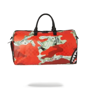 MONEY CAMO (RED) DUFFLE