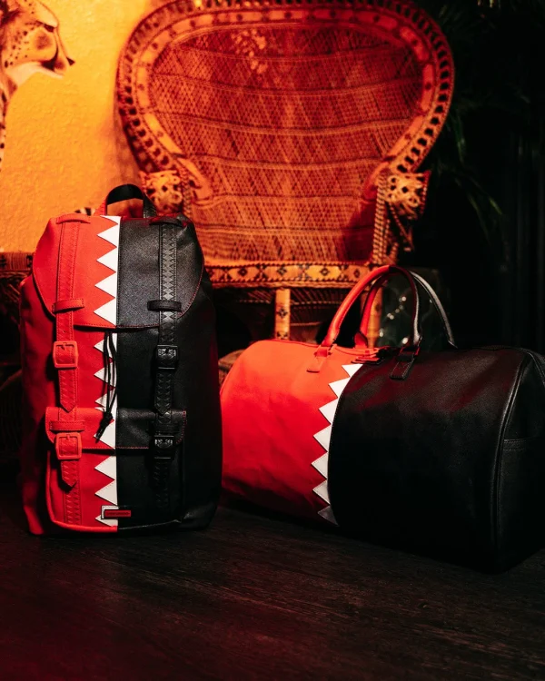 VERTICAL SHARK CUT & SEW DUFFLE