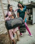 NOIR QUILT GOLD CHAIN SHARK DUFFLE